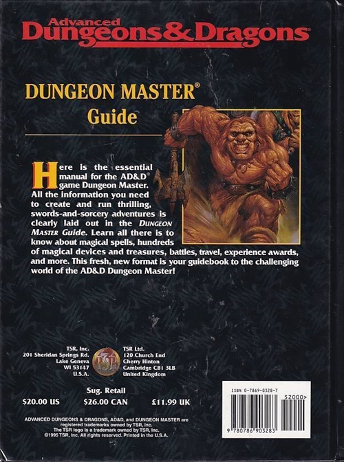 Advanced Dungeons & Dragons - Dungeon Master Guide (Genbrug)